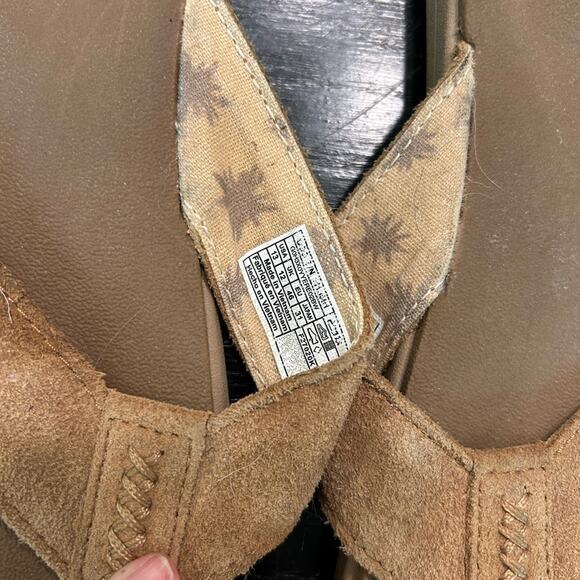 Casual Tan Suede Slide flip flop- men’s Ugg size 13 - preowned with some wear - Picture 5 of 7